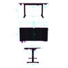 Slika - ULTRADESK Gaming miza LEVEL V2 rdeča, 140x68cm, 72-117cm, električno nastavljiva višina, z XXL podlogo za miško, pijačo in slušalkami
