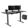Slika - ULTRADESK Gaming miza LEVEL V2, 140x68cm, 72-117cm, električno nastavljiva višina, z XXL podlogo za miško, pijačo in držalom za slušalke