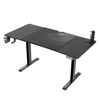Slika - ULTRADESK Gaming miza LEVEL V2, 140x68cm, 72-117cm, električno nastavljiva višina, z XXL podlogo za miško, pijačo in držalom za slušalke