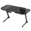 Slika - ULTRADESK Gaming miza SPACE XXL V2 črna, 144x70 cm, 75 cm, LED RGB osvetlitev s ploščo na dotik, z XXL podlogo za miško