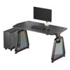 Slika - ULTRADESK Gaming miza BOOSTER, 136x70,5 cm, 75 cm, RGB osvetlitev, držalo za pijačo in slušalke