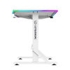 Slika - ULTRADESK Gaming miza IRON WHITE, 132,5x60,5 cm, 71-81 cm, mehansko nastavljiva višina, RGB osvetlitev