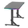 Slika - ULTRADESK Gaming miza IRON BLACK, 132,5x60,5 cm, 71-81 cm, mehansko nastavljiva višina, RGB osvetlitev