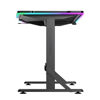 Slika - ULTRADESK Gaming miza IRON BLACK, 132,5x60,5 cm, 71-81 cm, mehansko nastavljiva višina, RGB osvetlitev
