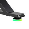 Slika - ULTRADESK Gaming miza IRON BLACK, 132,5x60,5 cm, 71-81 cm, mehansko nastavljiva višina, RGB osvetlitev