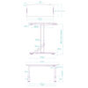 Slika - ULTRADESK Gaming miza IRON BLACK, 132,5x60,5 cm, 71-81 cm, mehansko nastavljiva višina, RGB osvetlitev
