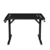 Slika - ULTRADESK Gaming miza FREEZE V2, 109x69 cm, 75 cm RGB regulator, držalo za pijačo in slušalke