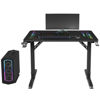 Slika - ULTRADESK Gaming miza FREEZE V2, 109x69 cm, 75 cm RGB regulator, držalo za pijačo in slušalke