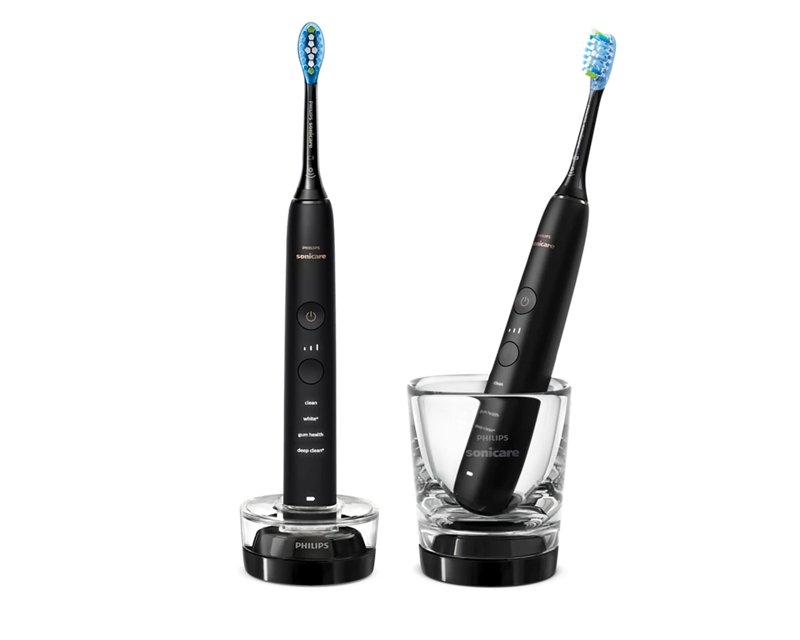 Slika - Philips Sonicare Diamonclean 9000 2 črni zobni ščetki HX9914/54 app