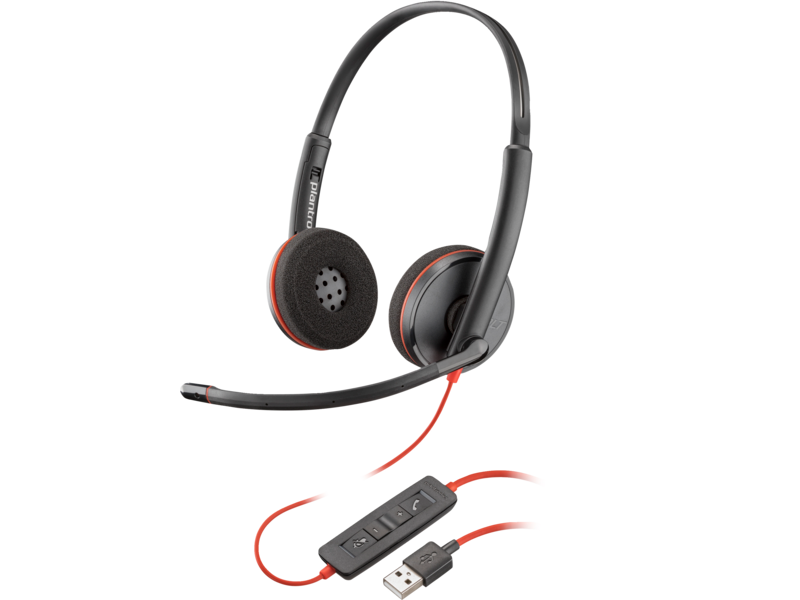 Slika - Slušalke Poly Blackwire 3220 UC Stereo USB-A (Bulk) (80S02A6)