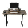 Slika - ULTRADESK HIGHLANDER BROWN računalniška miza, električno nastavljiva višina, 120X60 cm, 72-117 cm, rjava