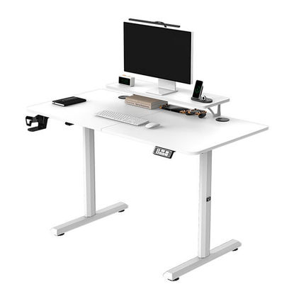 ULTRADESK HIGHLANDER WHITE računalniška miza, električno nastavljiva višina, 120X60 cm, 72-117 cm, bela