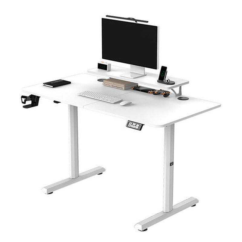 Slika - ULTRADESK HIGHLANDER WHITE računalniška miza, električno nastavljiva višina, 120X60 cm, 72-117 cm, bela