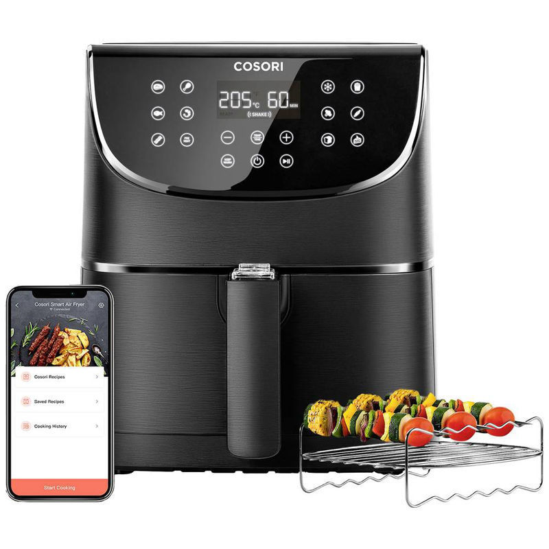 Slika - Cosori Premium Smart cvrtnik  5,5L XXL (CS158-RXB) 1700W vroči zrak, VeSync App, BPA-free, Premaz proti prijemanju