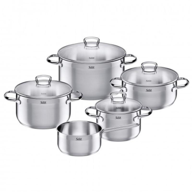 Slika - Kvaliteten set ponev Silit Tuscany 5 kosov iz nerjavečega jekla (0021 6843 11)