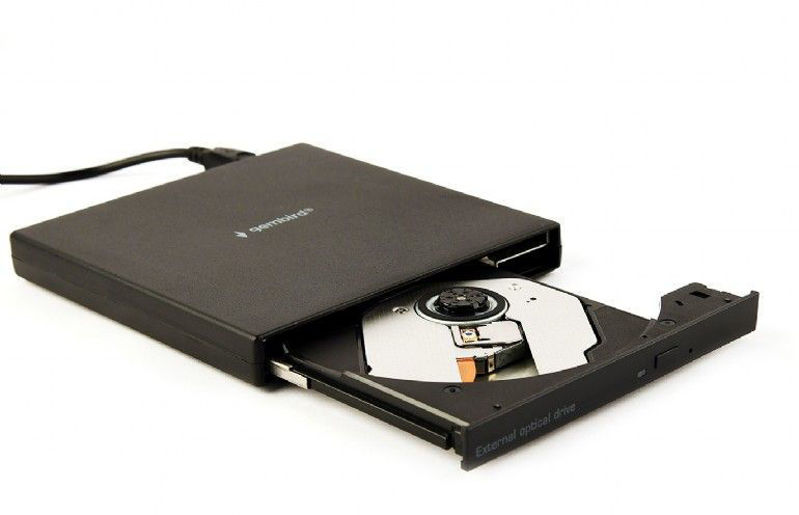 Slika - Gembird DVD-USB-04 Slim zunanji M-Disc USB DVD zapisovalnik črn