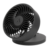 Slika - Arctic Summair Plus črn prenosni ventilator z vgrajeno polnilno baterijo, priključek USB-C, brezstopenjski nastavljiv namizni ventilator