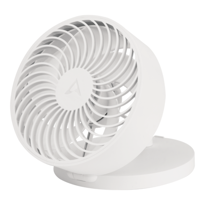 Arctic Summair Plus bel prenosni ventilator z vgrajeno polnilno baterijo, USB-C , brezstopenjski nastavljiv namizni ventilator