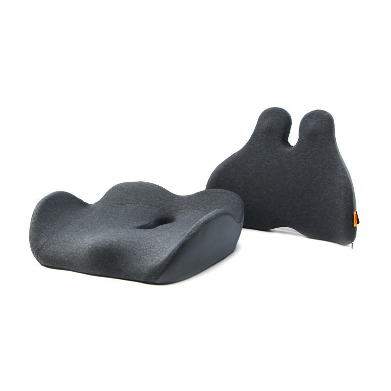 Slika - Powerton ERGO NESTIS WPEUS4 komplet ledvene opore in opornega sedeža, ergonomski, antracit, spominska pena