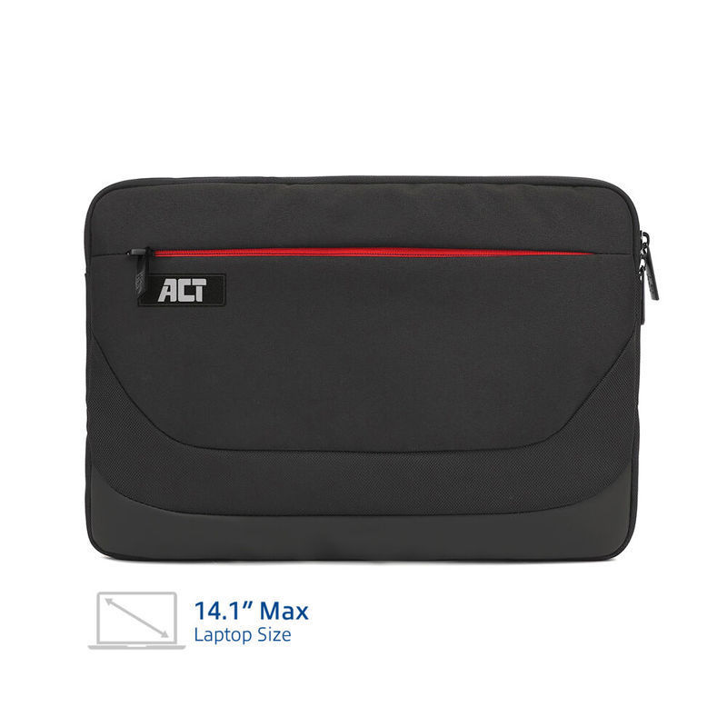 Slika - Ovitek za prenosnik ACT AC8580 Suburb 14,1" črn 2L , vodoodbojni recikliran material