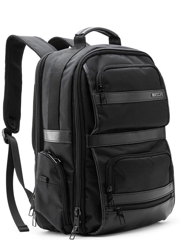 Slika - Bestlife Aster (BB-3532BK) ergonomski potovalni nahrbtnik z oblazinjenimi predali za tablico in prenosnik do 15,6″
