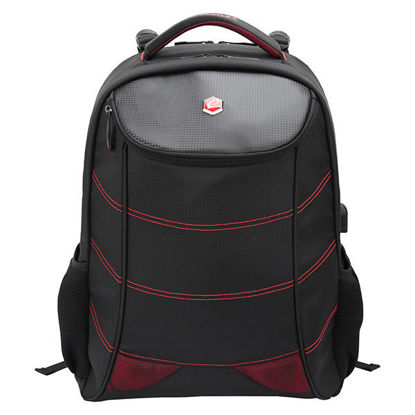 Bestlife Snake Eye USB Gaming  34L nahrbtnik za prenosnik oblazinjen, antivibracijski predal, do 17", črn/rdeč