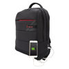 Slika - Bestlife CPLUS 2.0 (BB-3335R) USB A/C črn/rdeč 31L ergonomski poslovni nahrbtnik vodoodbojni za prenosnik z oblazinjenimi predali do 15,6″