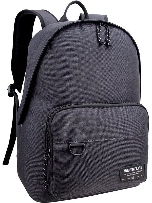 Slika - Bestlife Devon Urban (BB-3528) šolski nahrbtnik z oblazinjenim predalom za prenosni računalnik do 15,6” siv