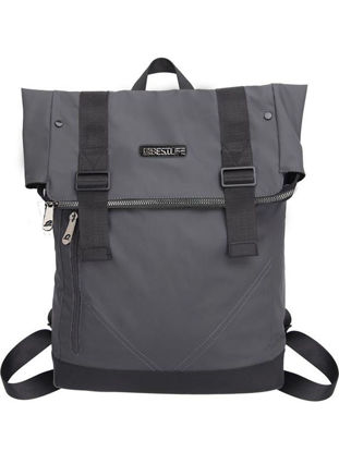 Bestlife La Minor (BLB-3036R1) praktični vodoodporni nahrbtnik z oblazinjenimi predali za tablice in prenosnike do 15,6” siv velik glavni predal