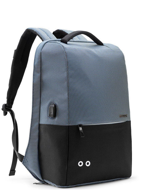 Slika - Bestlife Neoton 2.0 Travelsafe (BB-3537) USB potovalni nahrbtnik z oblazinjenimi predali za tablico in prenosnik do 15,6″ moder
