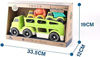 Slika - Beach Toys avtotransporter + 2 tovornjaka za peskovnik iz reciklirane bio plastike +18M, nestrupene barve, za peskovnik