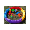 Slika - Beach Toys otroški komplet bioplastičnih igralč za peskovnik v obliki gradu (125cm) 18- delni, 1x peskovnik 4-delni, 1x vedro, 1x mlin, 1x prekucnik, 2x grablje, 1x pločevinka, 2x lopate, 6x kalupi