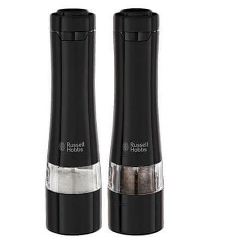 Slika - Russell Hobbs mlinčki za sol in poper iz brušenega jekla 2 kosa črn (28010-56)