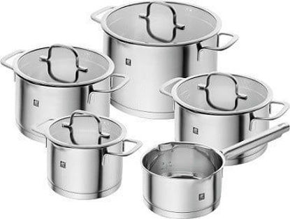Zwilling TrueFlow 5-delni set posod iz nerjavečega jekla, srebrna (66920-005-0)