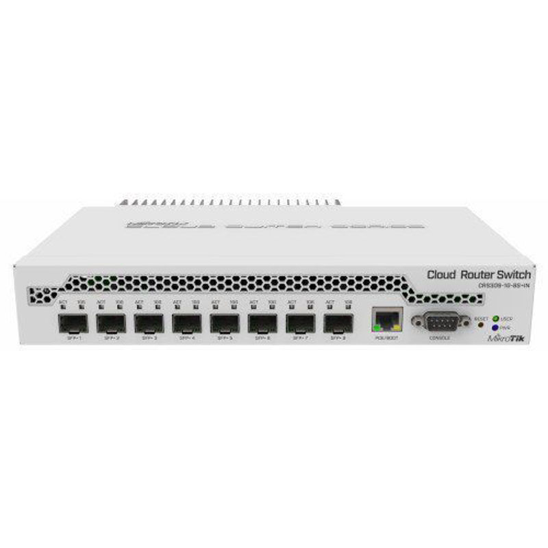 Slika - Mikrotik CRS309-1G-8S+IN 1xGbE LAN 8x10GbE SFP+ Cloud Router Switch rack
