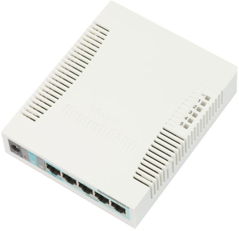 Slika - Mikrotik RouterBoard RB260GS 5port Gigabit 1port GbE SFP Switch 5xport,5xGigabit,1xSFP CSS106-5G-1S