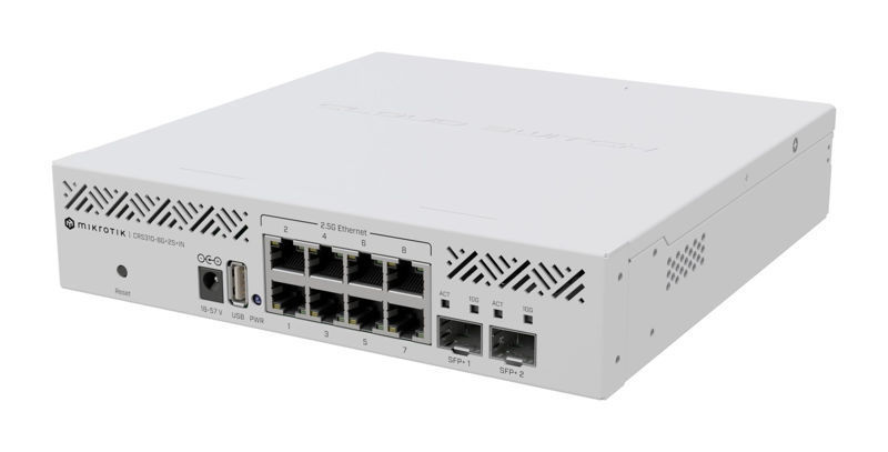 Slika - Mikrotik CRS310-8G+2S+IN 10xLAN port, 10x2,5GB/s LAN, SFP port 2 Cloud Router Switch