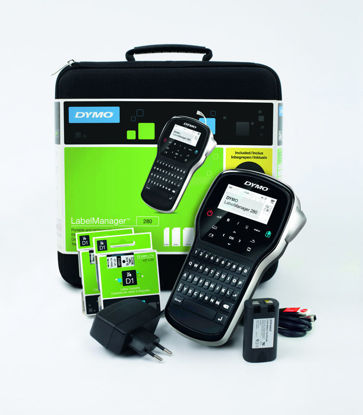 DYMO LabelManager 280 KIT AZERTY tipkovnica v torbi - D1 etikete 6, 9, 12 mm (S0968990)