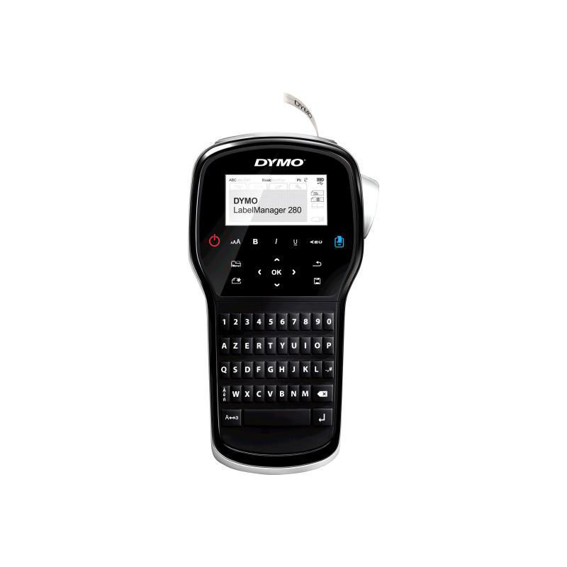 Slika - DYMO LabelManager 280 AZERTY tipkovnica - D1 etikete 6, 9, 12 mm (S0968950)