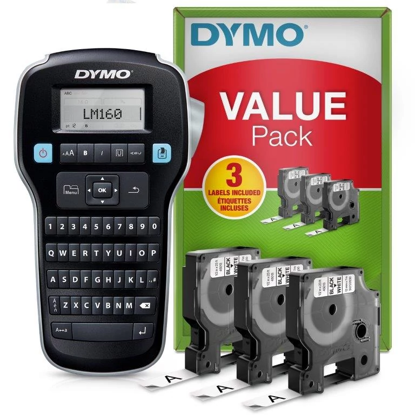 DYMO Labelmanager 160 Value Pack QWERTZ tipkovnica (2181012) do D1 12mm, tiskalnik za etikete