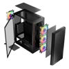 Slika - Modecom Aramis ARGB Midi ATX Ohišje 2xUSB2.0, 1xUSB3.0 Ventilator: 4x12cm, kaljeno steklo, RGB, Gaming