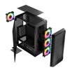 Slika - Modecom Portos ARGB Midi ATX ohišje 2xUSB2.0, 1xUSB3.0 Ventilator: 4x12 cm, steklo, RGB, Gaming