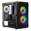 Slika - Modecom Portos ARGB Mini microATX ohišje 2xUSB2.0, 1xUSB3.0 3x12 cm, steklo, RGB, igralno ohišje