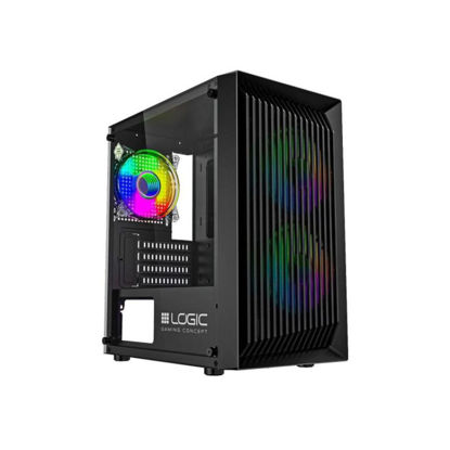 Modecom Atos ARGB microATX ohišje 2xUSB2.0, 1xUSB3.0 3x12cm, Okence iz kaljenega stekla, RGB, Gaming