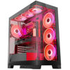 Slika - Modecom Volcano Space Apex ARGB ATX ohišje 2xUSB3.0, 1xUSB C,: 4x14 cm, Okence iz kaljenega stekla, RGB, Gaming črna