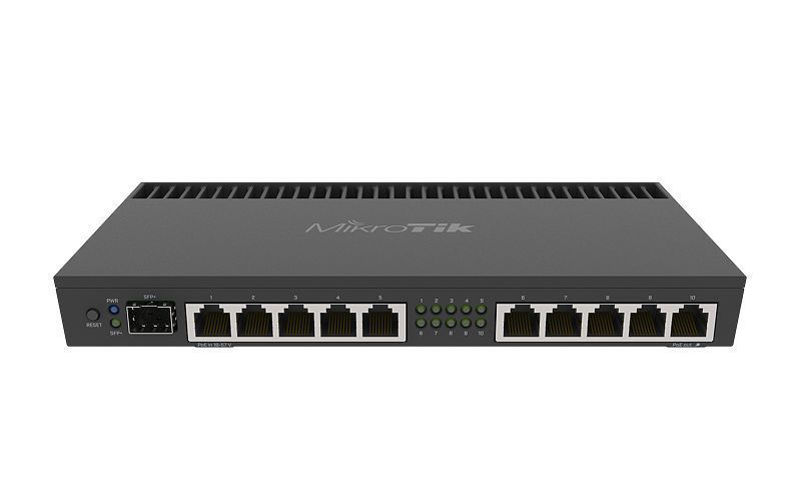 Slika - Mikrotik RouterBoard RB4011iGS+RM 10port GbE LAN/WAN PoE 1xSFP+ Smart router