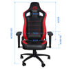 Slika - Marvo CH-118 črno/rdeč ergonomska zasnova gaming stol