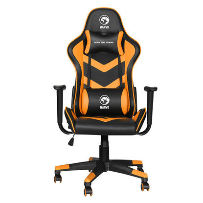 Marvo Scorpion CH-106 črno/oranžen nastavljiv gaming stol
