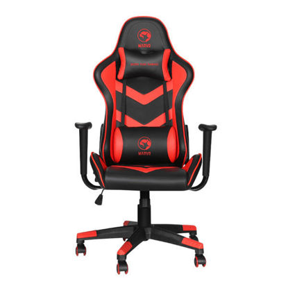 Marvo Scorpion CH-106 RD črno/rdeč nastavljiv gaming stol