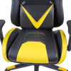 Slika - Marvo Air CH-133 črno/rumen odstranljive blazine, mreža, nastavljiv gaming stol